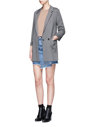 Figure View - Click To Enlarge - IVY PARK - Double breasted tweed blazer
