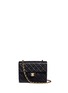 Main View - Click To Enlarge - VINTAGE CHANEL - Small quilted lambskin leather flap bag