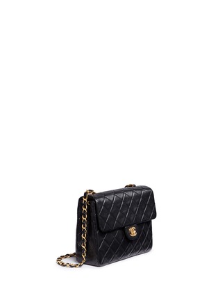 Figure View - Click To Enlarge - VINTAGE CHANEL - Small quilted lambskin leather flap bag