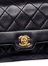 Detail View - Click To Enlarge - VINTAGE CHANEL - Border Tab mini quilted leather flap bag