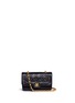 Main View - Click To Enlarge - VINTAGE CHANEL - Border Tab mini quilted leather flap bag
