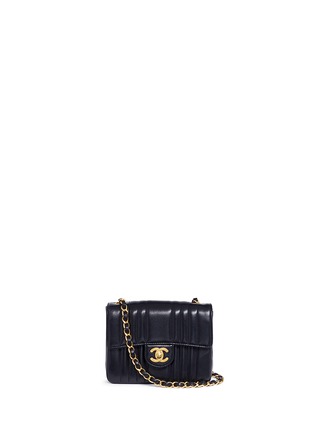Main View - Click To Enlarge - VINTAGE CHANEL - Mini quilted leather flap bag