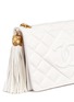  - VINTAGE CHANEL - Chunky tassel charm quilted leather flap bag