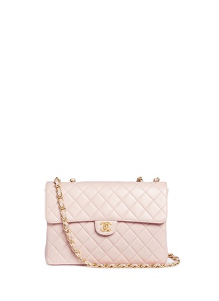 Main View - Click To Enlarge - VINTAGE CHANEL - Jumbo 2.55 quilted leather flap bag