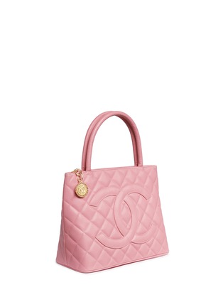 Figure View - Click To Enlarge - VINTAGE CHANEL - Medallion quilted caviar leather tote