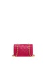 Detail View - Click To Enlarge - VINTAGE CHANEL - Border tab mini quilted leather flap bag