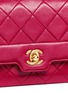  - VINTAGE CHANEL - Border tab mini quilted leather flap bag