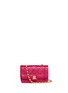 Main View - Click To Enlarge - VINTAGE CHANEL - Border tab mini quilted leather flap bag