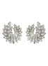 Main View - Click To Enlarge - KENNETH JAY LANE - Glass crystal leaf clip earrings