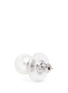 Detail View - Click To Enlarge - KENNETH JAY LANE - Glass pearl stud earrings