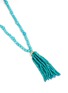 Detail View - Click To Enlarge - KENNETH JAY LANE - Marbled bead tassel necklace
