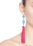 Figure View - Click To Enlarge - KENNETH JAY LANE - Carved bead tassel drop earrings