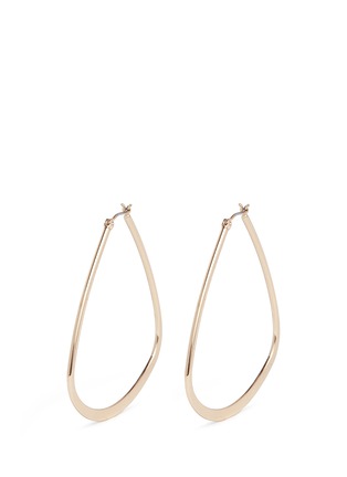 Main View - Click To Enlarge - KENNETH JAY LANE - Triangle frame hoop earrings