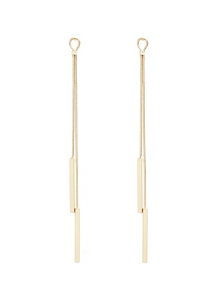 Main View - Click To Enlarge - KENNETH JAY LANE - Bar snake chain drop earrings