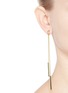 Figure View - Click To Enlarge - KENNETH JAY LANE - Bar snake chain drop earrings