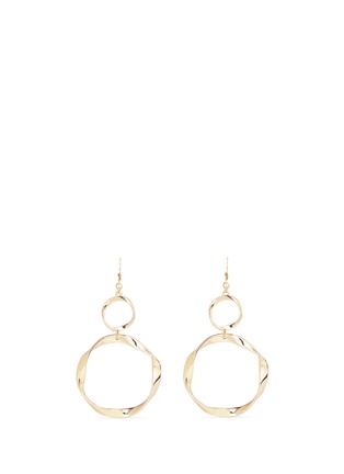 Main View - Click To Enlarge - KENNETH JAY LANE - Swirl circle drop earrings