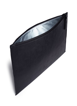 Detail View - Click To Enlarge - 10685 - Slanted top calfskin leather pouch