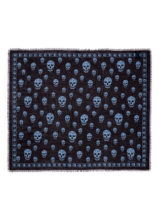 Main View - Click To Enlarge - ALEXANDER MCQUEEN - Classic skull print modal-silk scarf