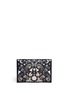 Detail View - Click To Enlarge - ALEXANDER MCQUEEN - Nocturnal print skull clasp leather envelope clutch