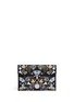 Main View - Click To Enlarge - ALEXANDER MCQUEEN - Nocturnal print skull clasp leather envelope clutch