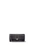 Main View - Click To Enlarge - ALEXANDER MCQUEEN - Skull charm stud leather chain continental wallet
