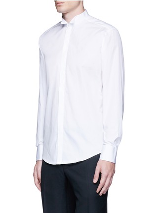 Front View - Click To Enlarge - LANVIN - Wingtip collar tuxedo shirt