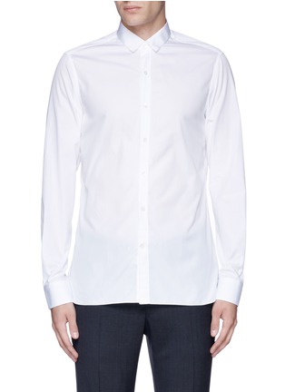 Main View - Click To Enlarge - LANVIN - Slim fit grosgrain collar shirt