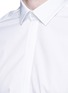 Detail View - Click To Enlarge - LANVIN - Slim fit collar trim tuxedo shirt