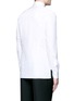 Back View - Click To Enlarge - LANVIN - Slim fit collar trim tuxedo shirt