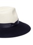 Detail View - Click To Enlarge - LANVIN - Colourblock rabbit furfelt and straw hat