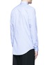 Back View - Click To Enlarge - LANVIN - Slim fit contrast trim cotton shirt