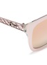 Detail View - Click To Enlarge - DIOR - 'Diorama 1' metal openwork temple mirror sunglasses