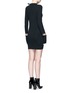 Back View - Click To Enlarge - TOGA ARCHIVES - Mesh cuff wool knit dress