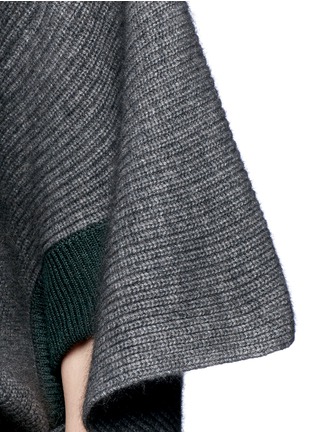 Detail View - Click To Enlarge - TOGA ARCHIVES - Asymmetric rib knit cape top