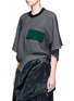 Front View - Click To Enlarge - TOGA ARCHIVES - Asymmetric rib knit cape top