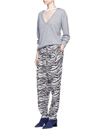 Figure View - Click To Enlarge - TOGA ARCHIVES - Leopard print pleated drawstring pants