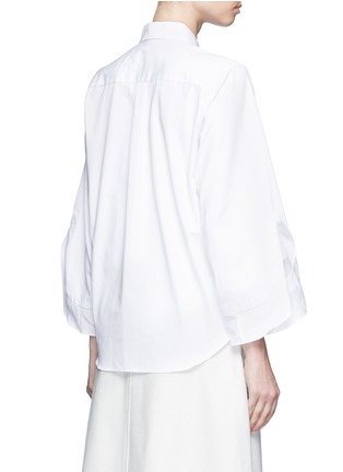 Back View - Click To Enlarge - TOGA ARCHIVES - Ruffle cuff poplin shirt