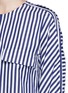 Detail View - Click To Enlarge - TOGA ARCHIVES - Stripe contrast cuff shirt tunic