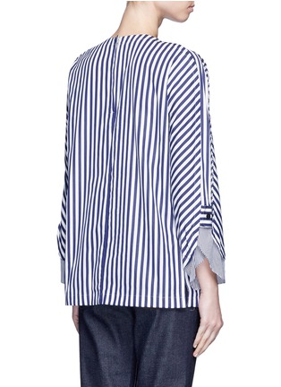 Back View - Click To Enlarge - TOGA ARCHIVES - Stripe contrast cuff shirt tunic