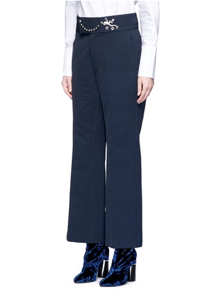 Front View - Click To Enlarge - TOGA ARCHIVES - Frog embellished waist twill pants