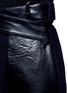 Detail View - Click To Enlarge - TOGA ARCHIVES - Crisscross faux leather belt wool blend pants