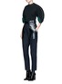Figure View - Click To Enlarge - TOGA ARCHIVES - Crisscross faux leather belt wool blend pants