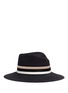 Main View - Click To Enlarge - MAISON MICHEL - 'Virginie' fabric band rabbit furfelt fedora hat