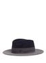 Figure View - Click To Enlarge - MAISON MICHEL - 'Thadee' colourblock rabbit furfelt fedora hat