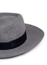 Detail View - Click To Enlarge - MAISON MICHEL - 'Charles' logo herringbone band rabbit furfelt hat