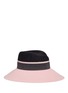 Main View - Click To Enlarge - MAISON MICHEL - 'Rose' colourblock rabbit furfelt cloche hat