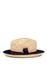 Figure View - Click To Enlarge - MAISON MICHEL - 'Joseph' paisley print brim straw hat