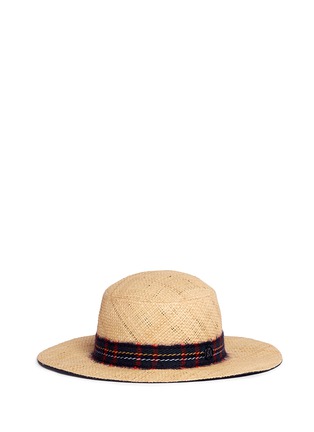 Main View - Click To Enlarge - MAISON MICHEL - 'Gabriel' round garden straw hat
