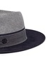 Detail View - Click To Enlarge - MAISON MICHEL - 'Thadee' colourblock rabbit furfelt fedora hat