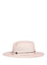Figure View - Click To Enlarge - MAISON MICHEL - 'Virginie' petersham band canapa straw hat